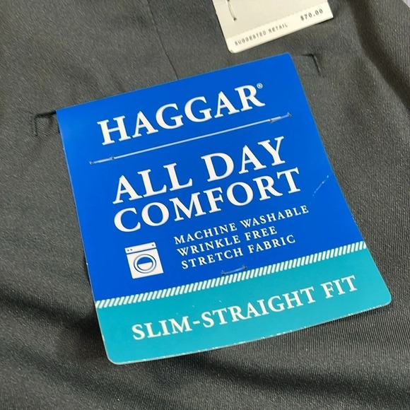 NWT HAGGAR DRESS PANTS $70 RETAIL - Picture 2 of 5